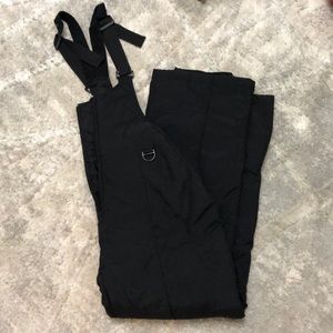 Ladies size L Black Snowpants overalls